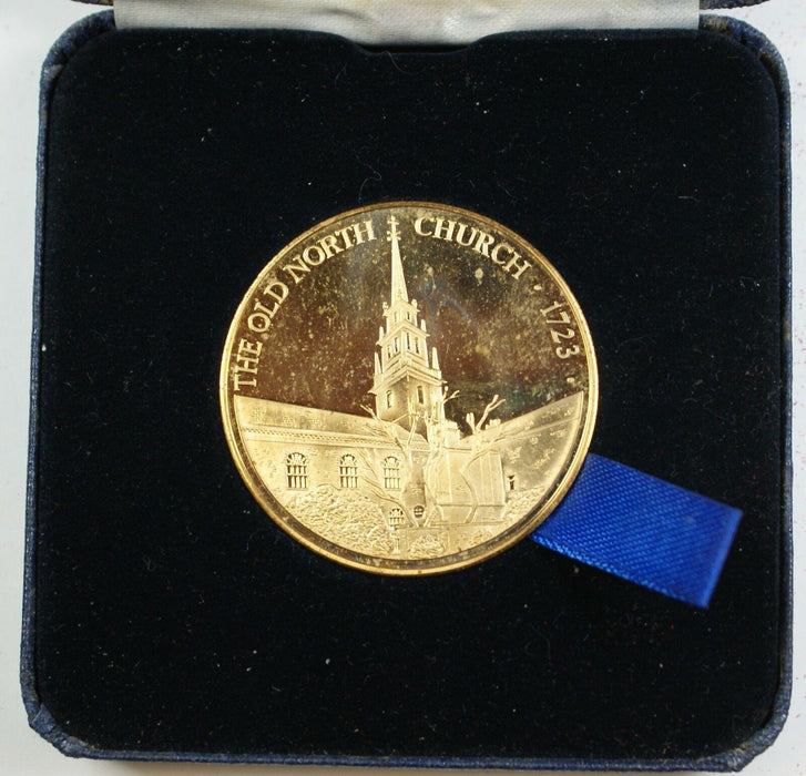 Medal Celebrating the Paul Revere's Ride, W/ The Old North Church on the Reverse