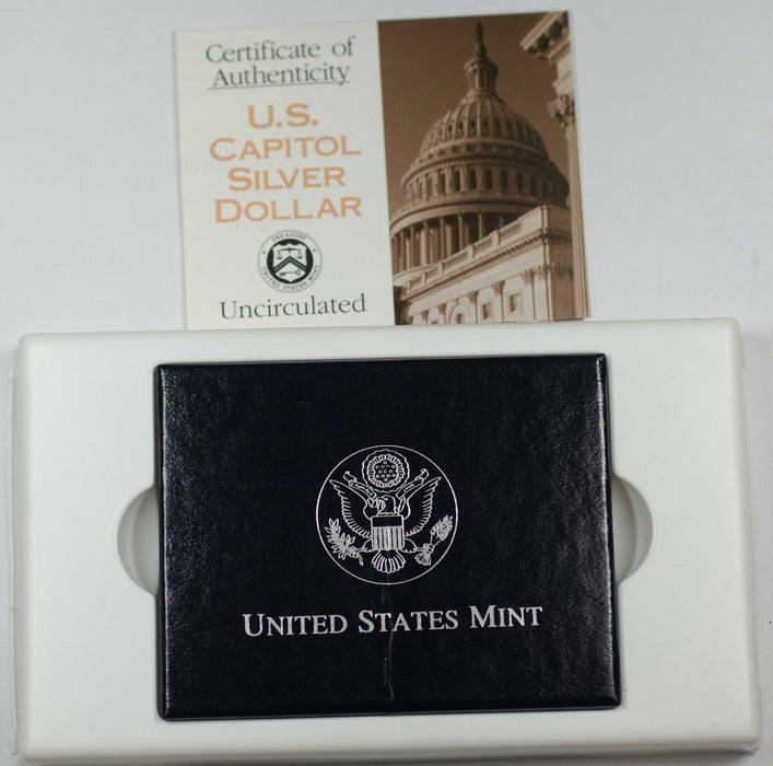 1994 U.S. Capital Bicentennial Commemorative UNC Silver Dollar $1 Coin as Issued