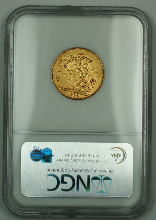 1879 M Australia 1 Sovereign Gold Coin NGC XF-45 St. George