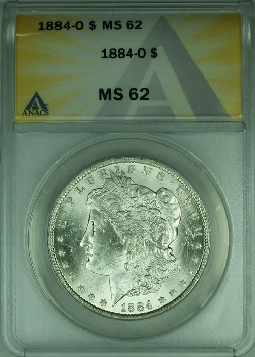 1884-O Morgan Silver Dollar S$1 ANACS MS-62  (26A)