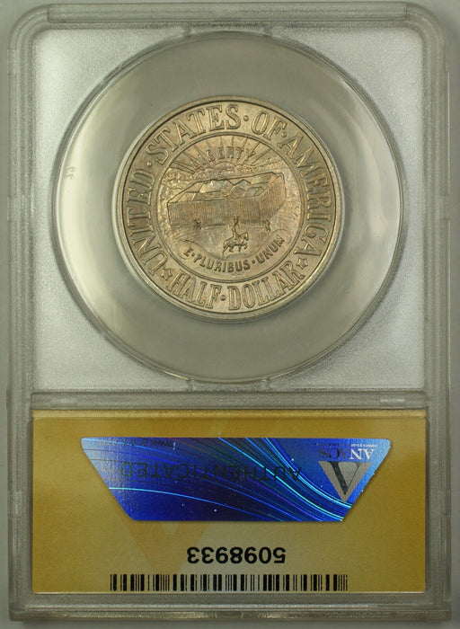 1936 York Commem Silver Half Dollar ANACS MS-60 Details Clnd Toned (Better Coin)