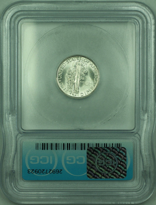 1945-S Mercury Silver Dime 10c Coin ICG MS-65 (DDD)