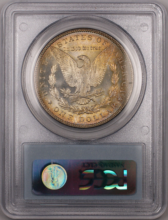 1887 Morgan Silver Dollar $1 Coin PCGS MS-63 Light Toning Better Coin (BR-20 B)