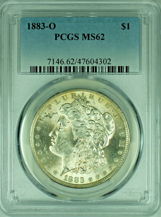 1883-O Morgan Silver Dollar PCGS MS 62 A 47