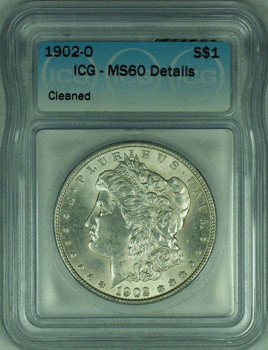 1902-O Morgan Silver Dollar $1 Coin ICG MS 60+ Details (23)