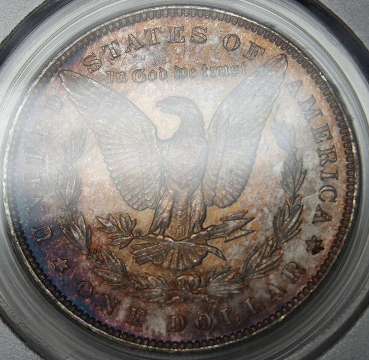 1889 Morgan Silver Dollar Coin, PCGS MS-62 *Toned* high end coin for the grade