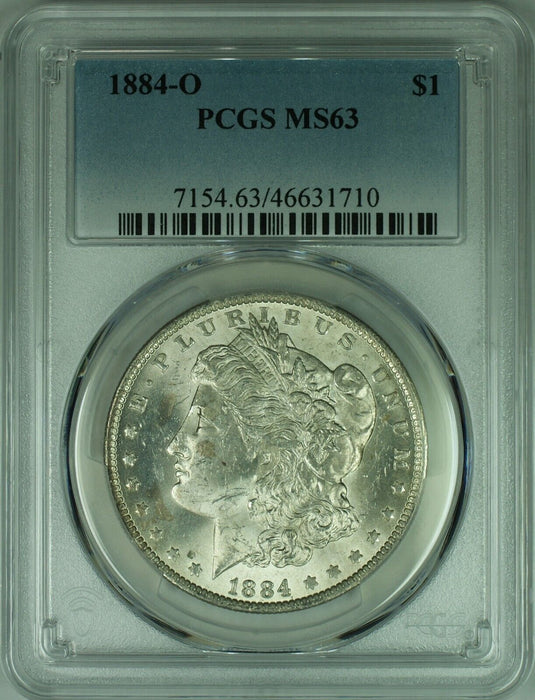 1884-O Morgan Silver Dollar Coin  PCGS MS-63   (34)