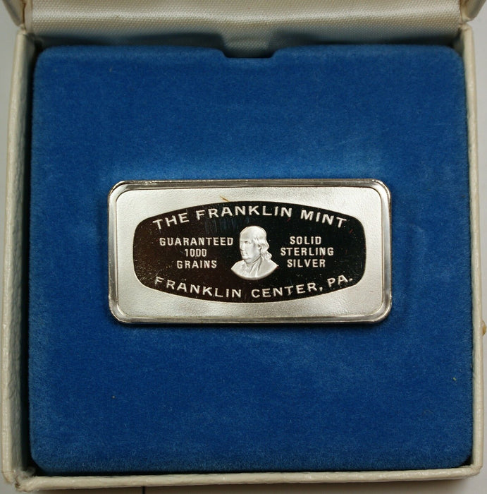 1000 Grain Ingot of Solid Sterling Silver, Commemorating Christmas 1973