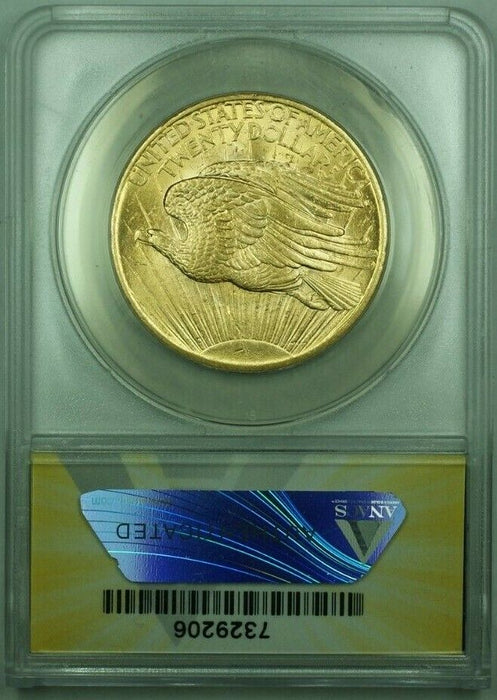 1908 No Motto St. Gaudens $20 Double Eagle Gold Coin ANACS MS-64   (A)