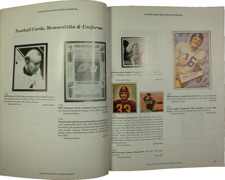 Oct '91 Superior Galleries Heroes and Legends of Sports Auction Catalog (EW)