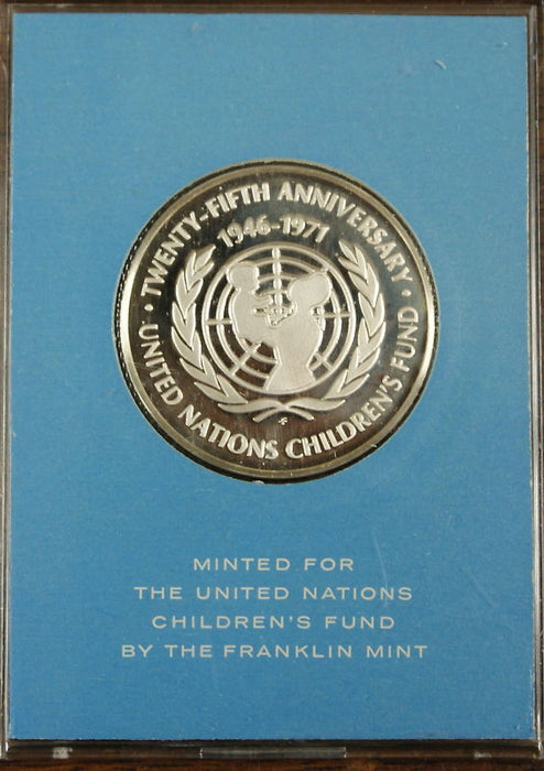 The United Nations Children's Fund Medal Silver In Case