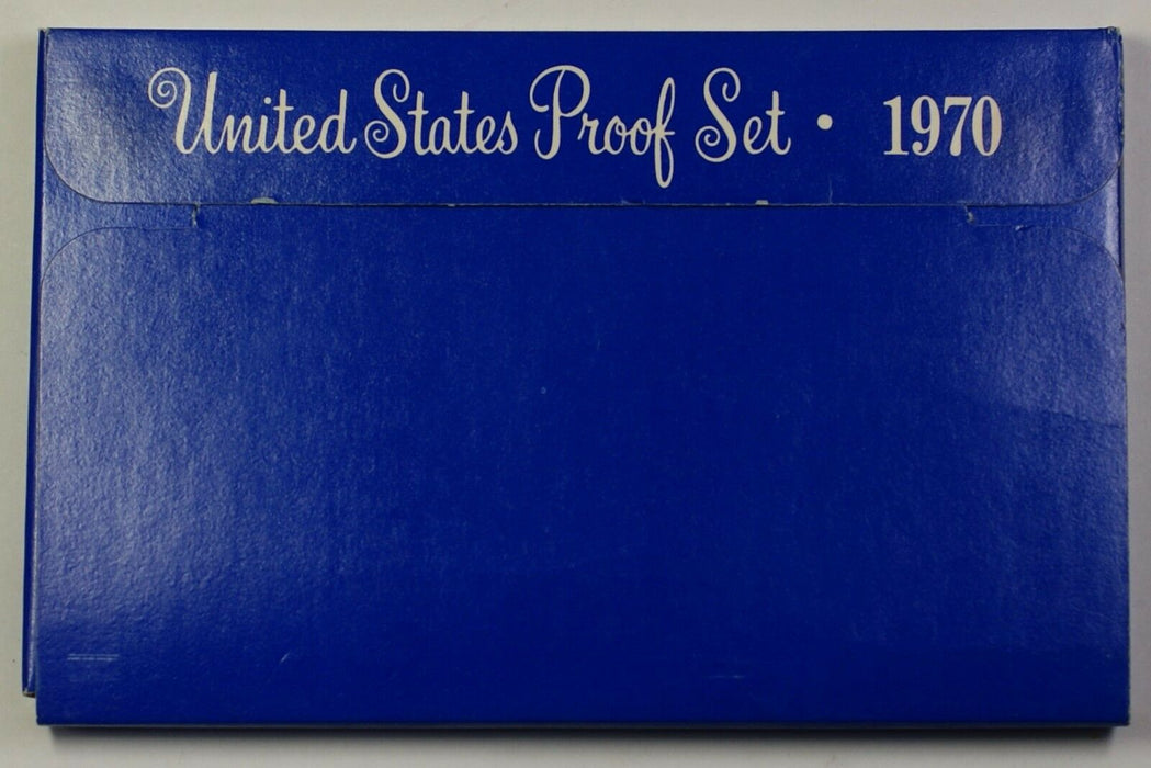 1970 US Mint 5 Coin Proof Set with 40% Silver Kennedy Half as Issued