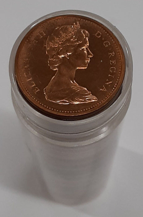 1965 P-L Canada Cent Roll - 50 Proof Like Coins in Coin Tube