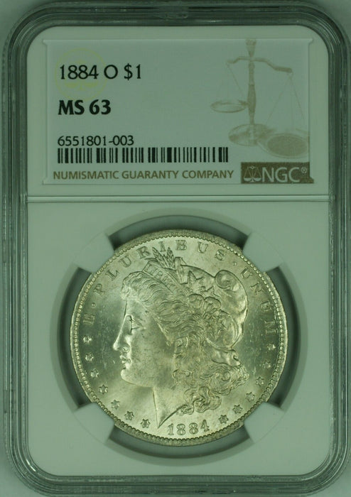 1884-O $1 Morgan Silver Dollar Coin NGC MS-63  (21F)