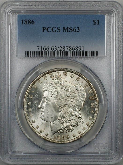 1886 Morgan Silver Dollar $1 PCGS MS-63 (Better Coin) (7D)