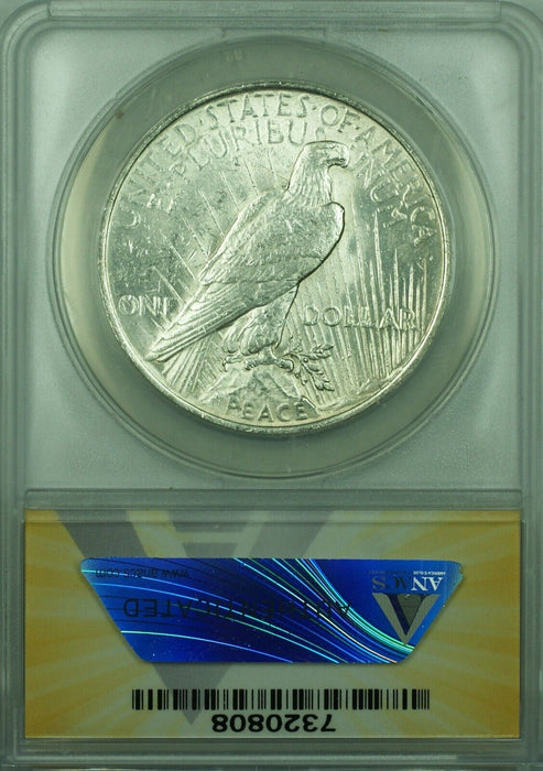 1923 Peace Silver Dollar S$1 ANACS AU-50   (45)