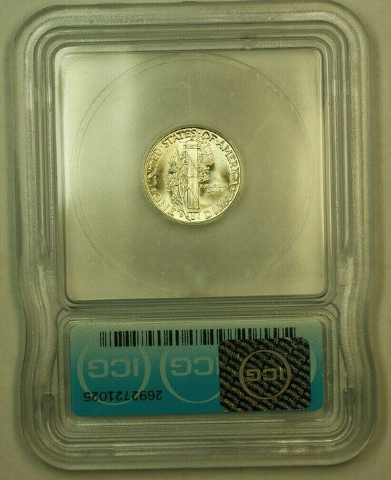 1945-D Silver Mercury Dime 10c Coin ICG MS-66 B (FB IOO)