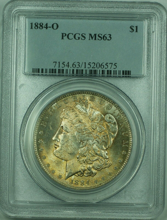 1884-O Morgan Silver Dollar $1 PCGS MS-63 Lightly Toned (31) D