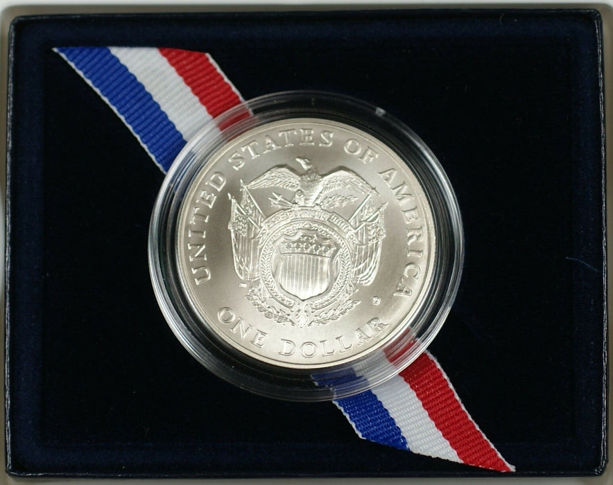 1994 U.S. Capital Bicentennial Commemorative UNC Silver Dollar $1 Coin as Issued