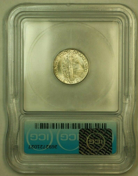 1945-D Silver Mercury Dime 10c Coin ICG MS-65 N