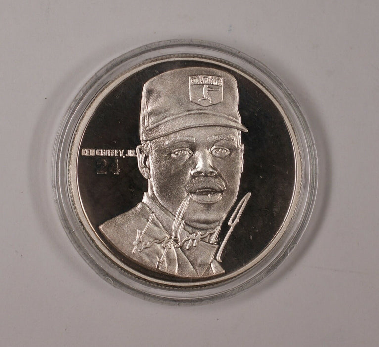 Ken Griffey Junior 24 Centerfield Limited Edition Fine Silver Round Proof Medal