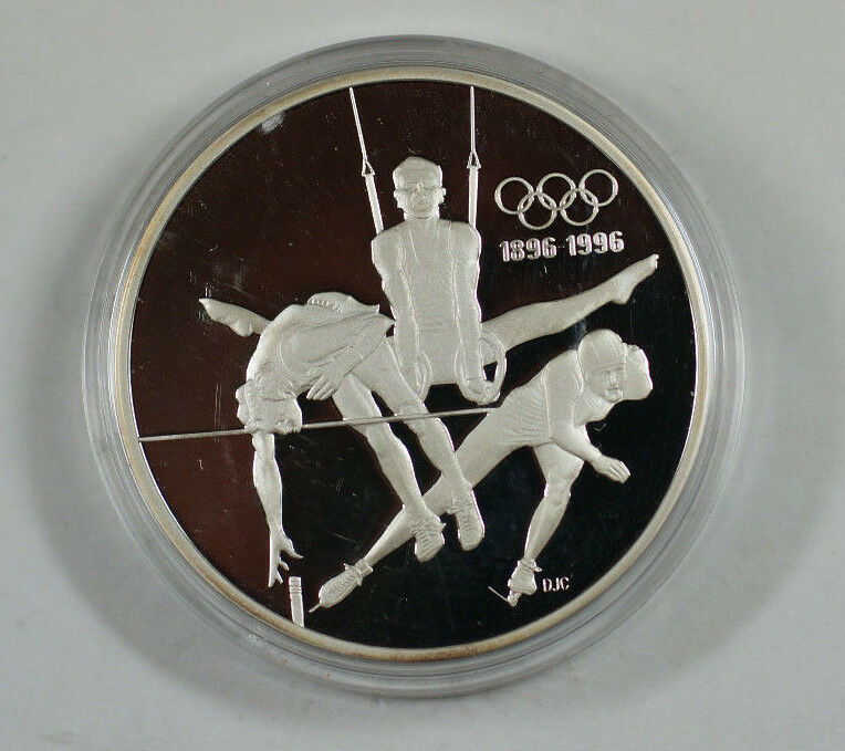 1992 Canada RCM 15 Dollar Silver 1996 Olympic Games Silver Proof Coin