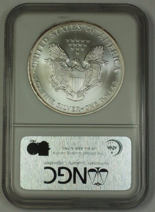 2002 American Silver Eagle ASE Dollar $1 Coin NGC MS-69 Nearly Perfect GEM