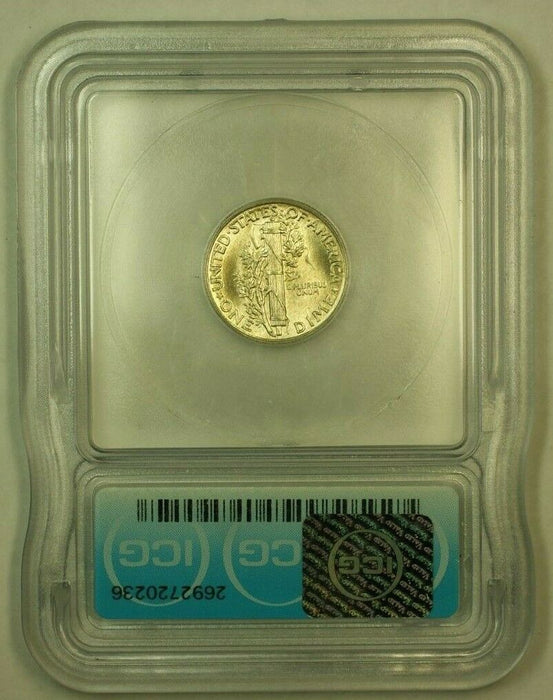 1942 Silver Mercury Dime 10c Coin ICG MS-66FSB C