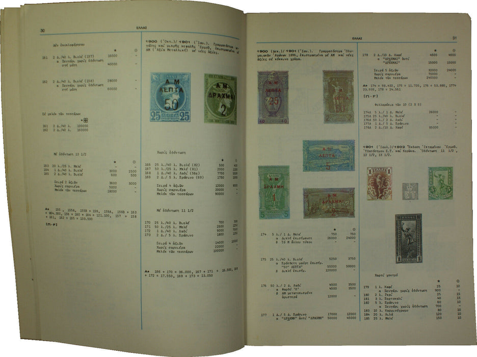 1982 Greek Stamp Catalog Book (EW)
