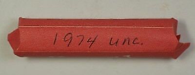 1974 US Lincoln Cent Roll of 50 BU Coins Total in Coin Tubes/OBW