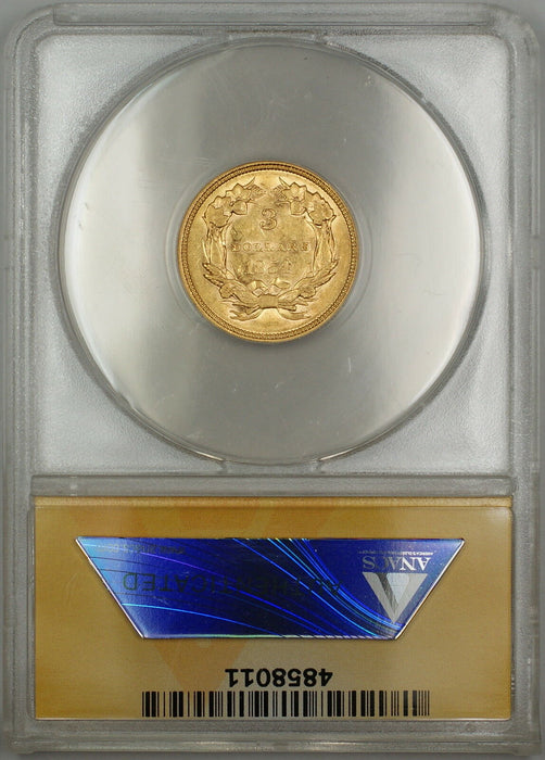 $3 Three Dollar Gold Coin