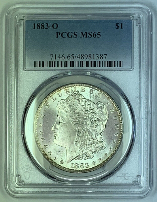 1883-O Morgan Silver $1 Dollar Coin PCGS MS 65 (7)