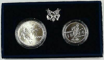 1994 World Cup USA 2 Coin Commemorative UNC Set in Original Mint Packaging