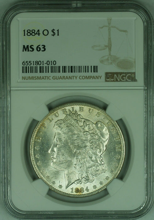 1884-O $1 Morgan Silver Dollar Coin NGC MS-63  (21K)