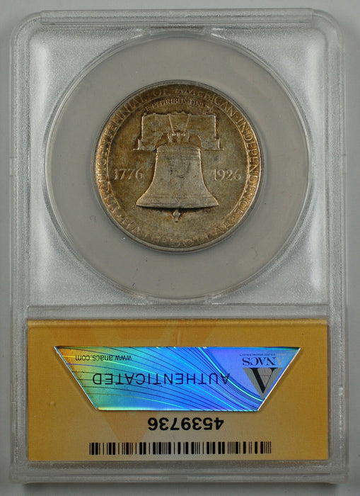1926 Sesqui Commemorative Silver Half Dollar Coin ANACS AU 50 (A)
