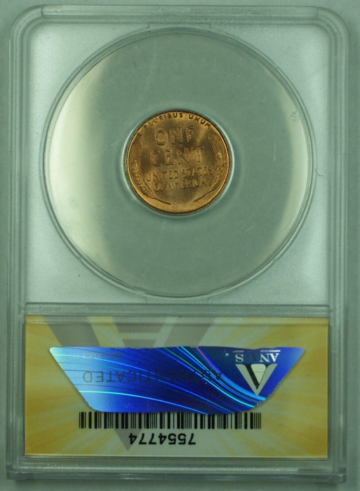 1938-S/S Lincoln Wheat Cent 1C Coin FS-501 ANACS MS 66 RD (20)