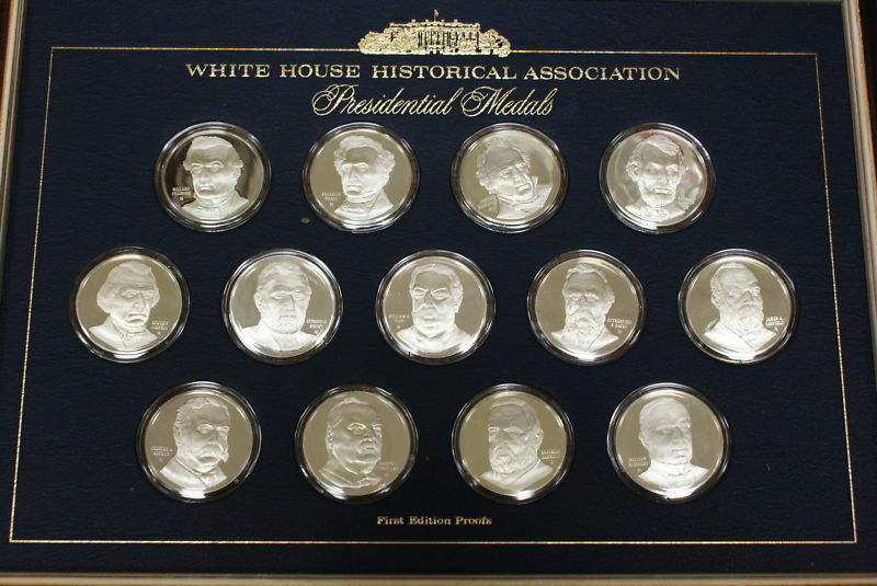 White House Historical Association 38 Silver Presidential Coin-Medals Set
