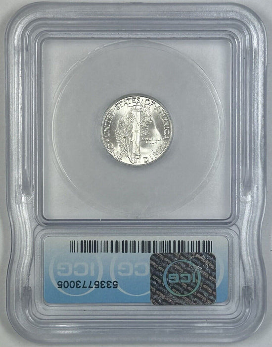 1945 Mercury Silver Dime 10c Coin ICG MS 65 (54) E
