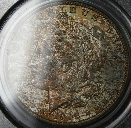1902-O Morgan Silver Dollar Coin, PCGS MS-64 **TONED**