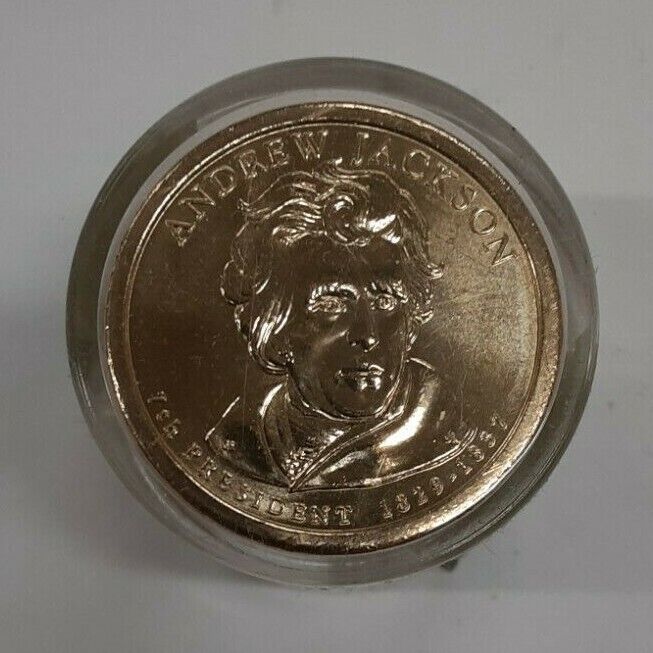 2008-P Andrew Jackson Presidential $1 - 12 BU Coins in Danbury Mint Roll-Sealed