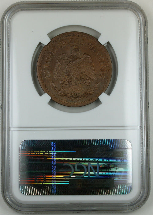 1935 MO Mexico 10 Centavos Bronze, NGC MS-63 BN