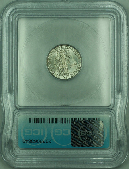 1941 Mercury Silver Dime 10c Coin ICG MS-65 Toned (P)