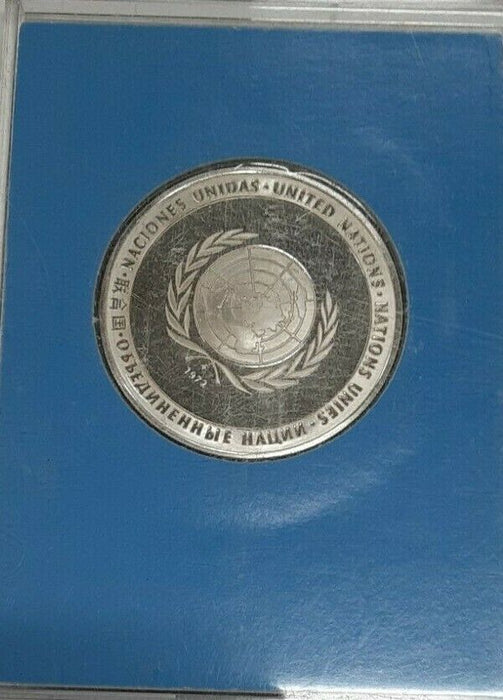 1972 United Nations 25th Anniversary ECE Sterling Silver Medal French Edition