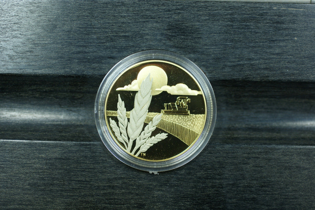 2003 Canada $100 Proof Gold Coin Marquis Wheat Discover Commemorative w/ Box COA