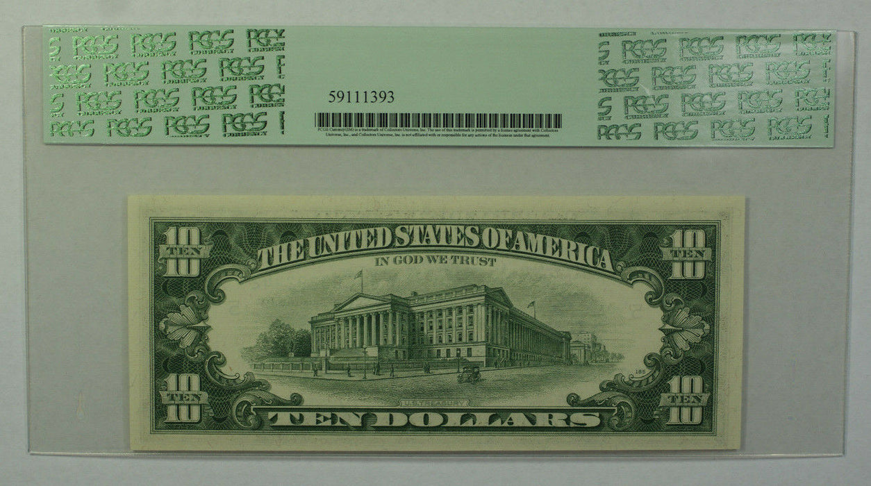 1969B $10 Bill *STAR* Federal Reserve Note FRN PCGS 63PPQ Fr. 2020-E (B)