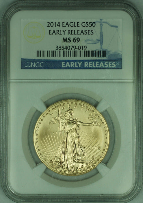 2014 $50 American Gold Eagle Coin NGC MS-69 Early Releases