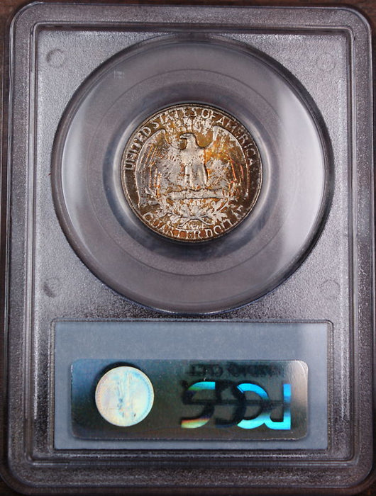 1949-D Silver Washington Quarter Coin, PCGS MS-66 Toned