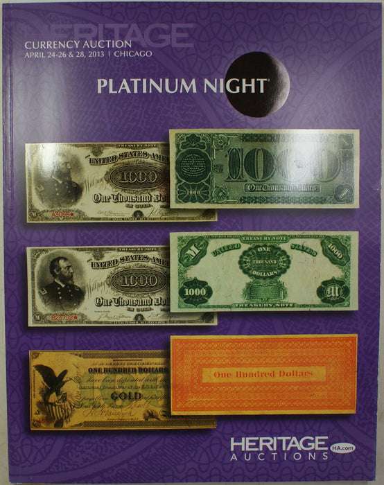 April 24-26 & 28 '13 Platinum Night Auction #3522 Catalog Heritage (A56)
