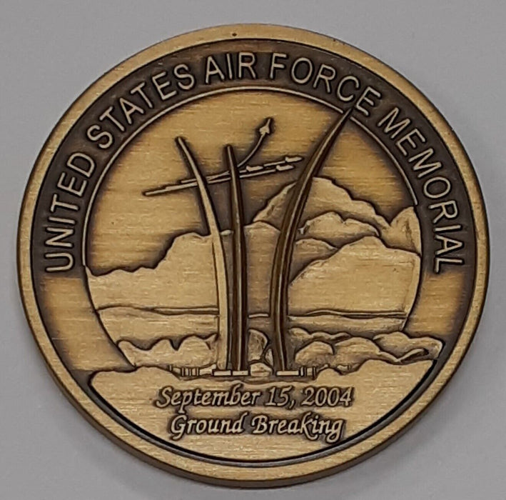 2004 USAF Memorial Souvenir Bronze Medal 44MM - See Photos