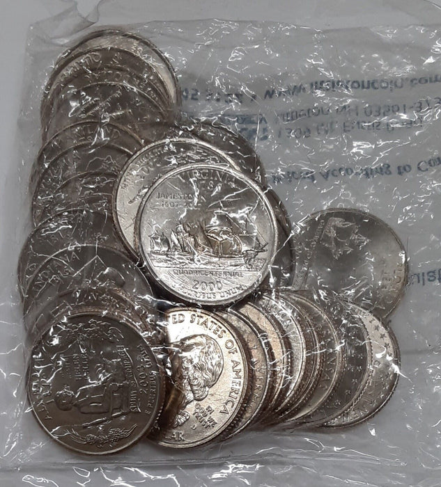 30 Coin P&D Statehood Quarter Set (2000-2003) UNC in Littleton Packaging